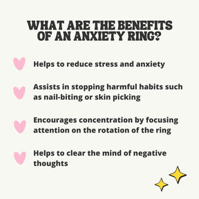 Adjustable Rotating Anxiety Ring - SAKURA